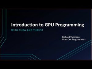 Introduction to GPU Programming with CUDA and Thrust
