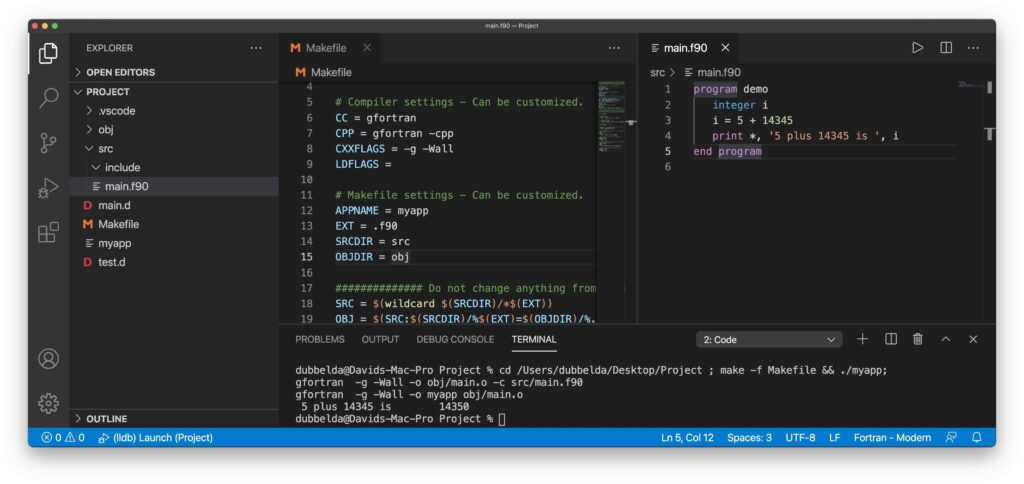 Visual studio code fortran как работать