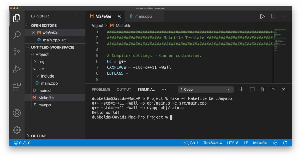 Visual Studio Code C/C++/Fortran with Multiple Source Files · iRASPA